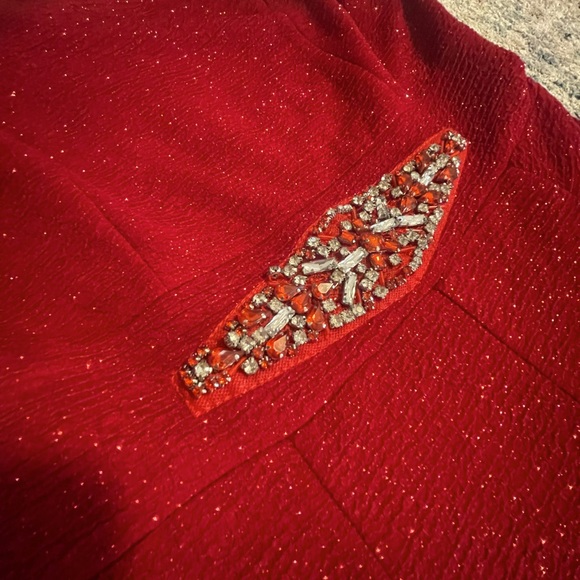 Red Glittery Dress - Picture 3 of 6